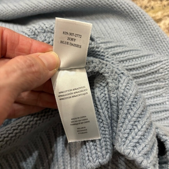 RAILS XXL Zoey Daisey Knit Flower Print Pullover Sweater - Picture 12 of 12